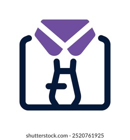ícone terno. vetor ícone de tom duplo para o seu site, móvel, apresentação e design de logotipo.