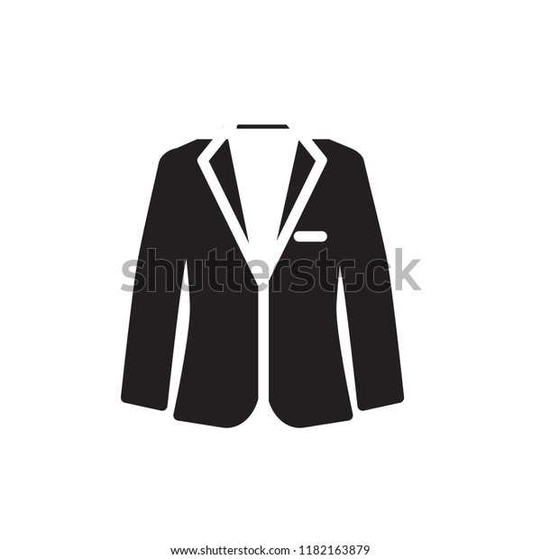 Suit Icon Vector Glyph Style
