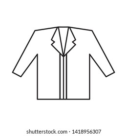 a suit icon vector illustration template