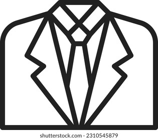 Suit icon vector image. Suitable for mobile application web application and print media.