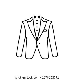 suit icon vector a simple design 