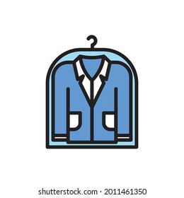 Suit Icon Vector Simple Illustration