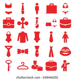 Suit icons set. set of 25 suit filled icons such as man, clubs, sweater, swimsuit, tie, jumpsuit, businessman, case, bow tie, ninja, hanger, male consultant   with case