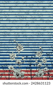 
suit Kurt digital design motif colourful wallpaper illustration, traditional design.
