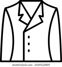 Suit Line Vector Icon Design