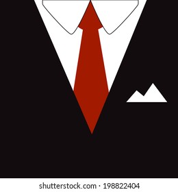 Suit Necktie Vector Icon