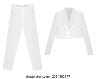 Suit  and pants. vector illustration