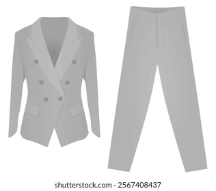 Suit  and pants. vector illustration