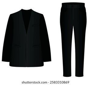 Suit  and pants. vector illustration