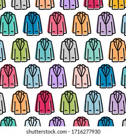 Suit pattern, white isolated background