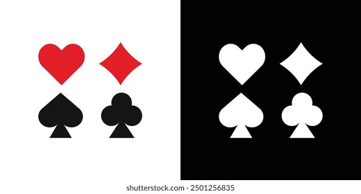 Suit playing card icon Symbol mark in filled style