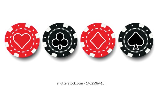 Suit playing card symbols - Vector