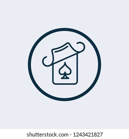 Suit of playing cards. Vector illustration symbols 