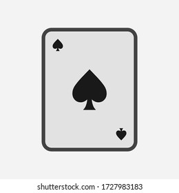 Juego de cartas. Símbolos de ilustración de vector aislados en fondo blanco