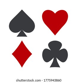 Suit of playing cards. Vector illustration.
