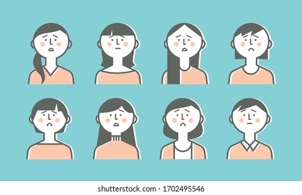 Suit of Sad women,unhappy women