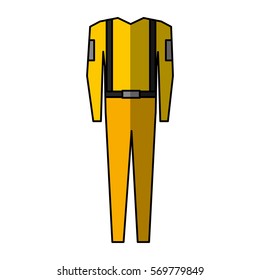 suit safety uniform icon vector illustration design