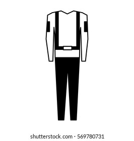 suit safety uniform icon vector illustration design
