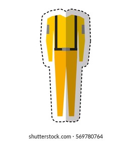 suit safety uniform icon vector illustration design