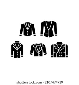Suit set icon isolated on white background