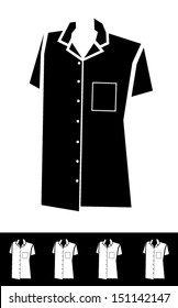 suit shirt vector illustration