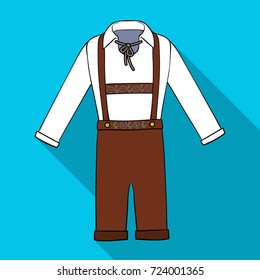 Suit single icon in flat style.Suit, vector symbol stock illustration web.