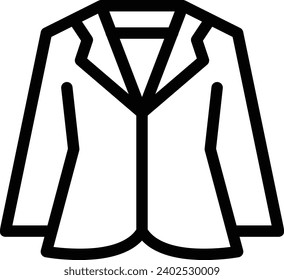 Suit single vector line icon 