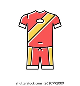 suit soccer player color icon vector. suit soccer player sign. isolated symbol illustration