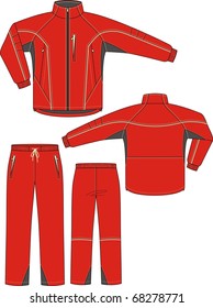 Suit sports, consisting of a jacket and trousers