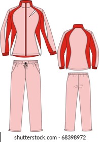 Suit sports, consisting of a jacket and trousers