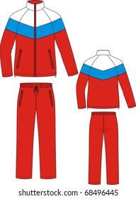 Suit sports, consisting of a jacket and trousers