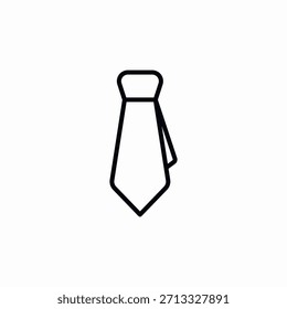 Vector de signo de icono de corbata de traje