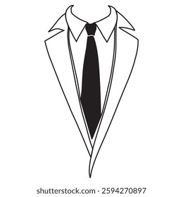 suit and tie icon vector design

