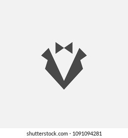 suit and tie vector icon