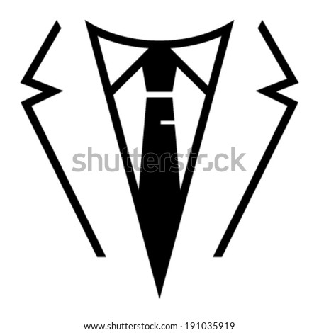 Suit Tie Vector Illustration Stock Vector (Royalty Free) 191035919 ...