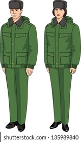 Suit uniform winter for men and women