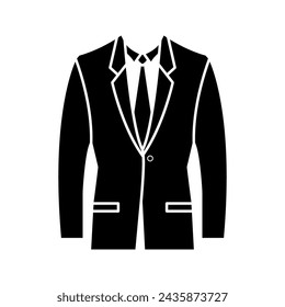 suit vector icon in harmonious style