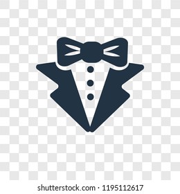 Suit vector icon isolated on transparent background, Suit transparency logo concept