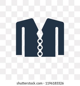 Suit vector icon isolated on transparent background, Suit transparency concept can be used web and mobile
