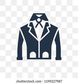Suit vector icon isolated on transparent background, Suit transparency concept can be used web and mobile