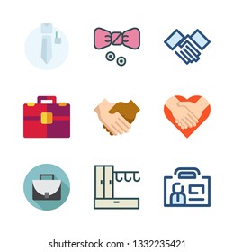 suit vector icon set