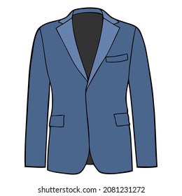 suit vector illustration,isolated on white background,top view