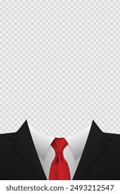 suit in vector for transparent background for design, greeting cards, banners, temples, etc.
