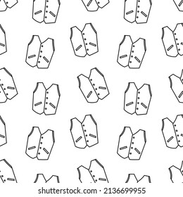 Vector de contorno de doodle de patrón sin fisuras. Textura para fondo, etiqueta, impresión, tarjeta de saludo, embalaje, mercancía, escaparate, libro, afiche, tela.