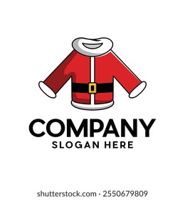 Suit Winter element of Santa Claus costume, vector illustration for christmas