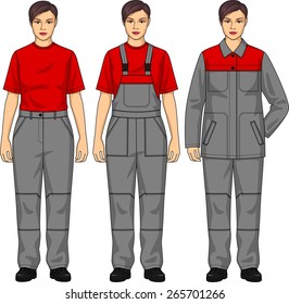 The suit for the woman consists of a jacket and trousers