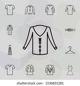 suit woman icon. Universal set of clothes for website design and development, app development