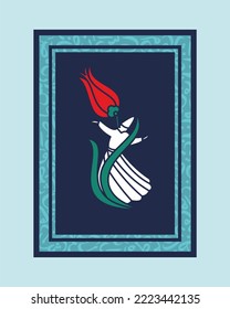 Suitable for all kinds of printed and online media needs - Mevlana Celaleddin Rumi is a symbol of tolerance and peace. Isolated. Konya, Turkey