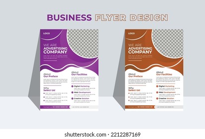 Suitable brochure cover, banner, print vector templates. New trendy creative corporate multipurpose minimal official business advertising magazine poster flyer template layout design with A4 size.