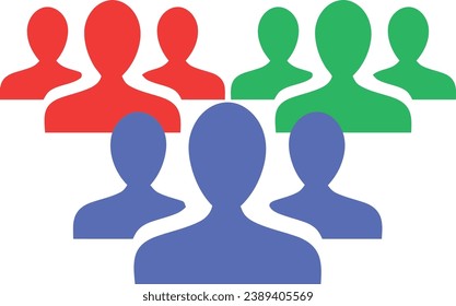 Suitable for designs related to teamwork, collaboration, unity, brainstorming, or any concept involving collective effort or cooperation.